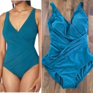 NWT Gottex‎ Lattice One Piece Swimsuit Size 12